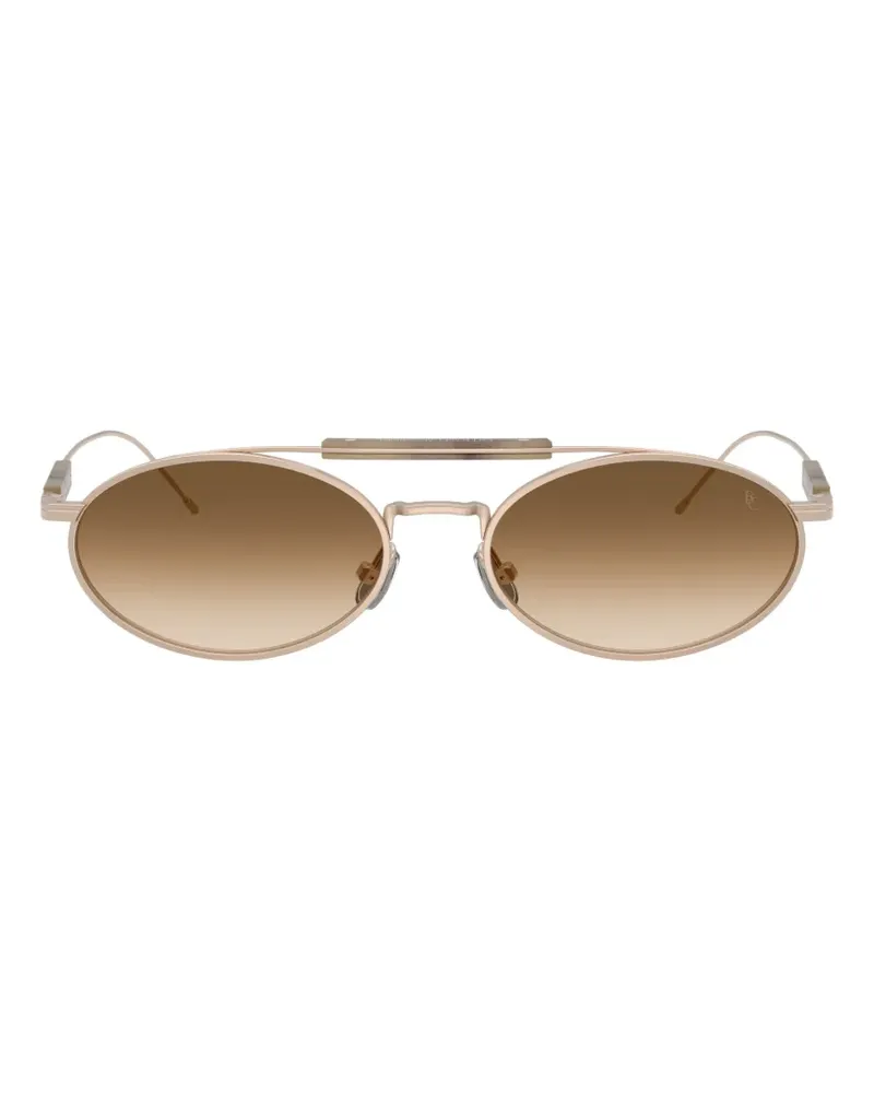 Brunello Cucinelli oval-frame sunglasses - Gold Gold