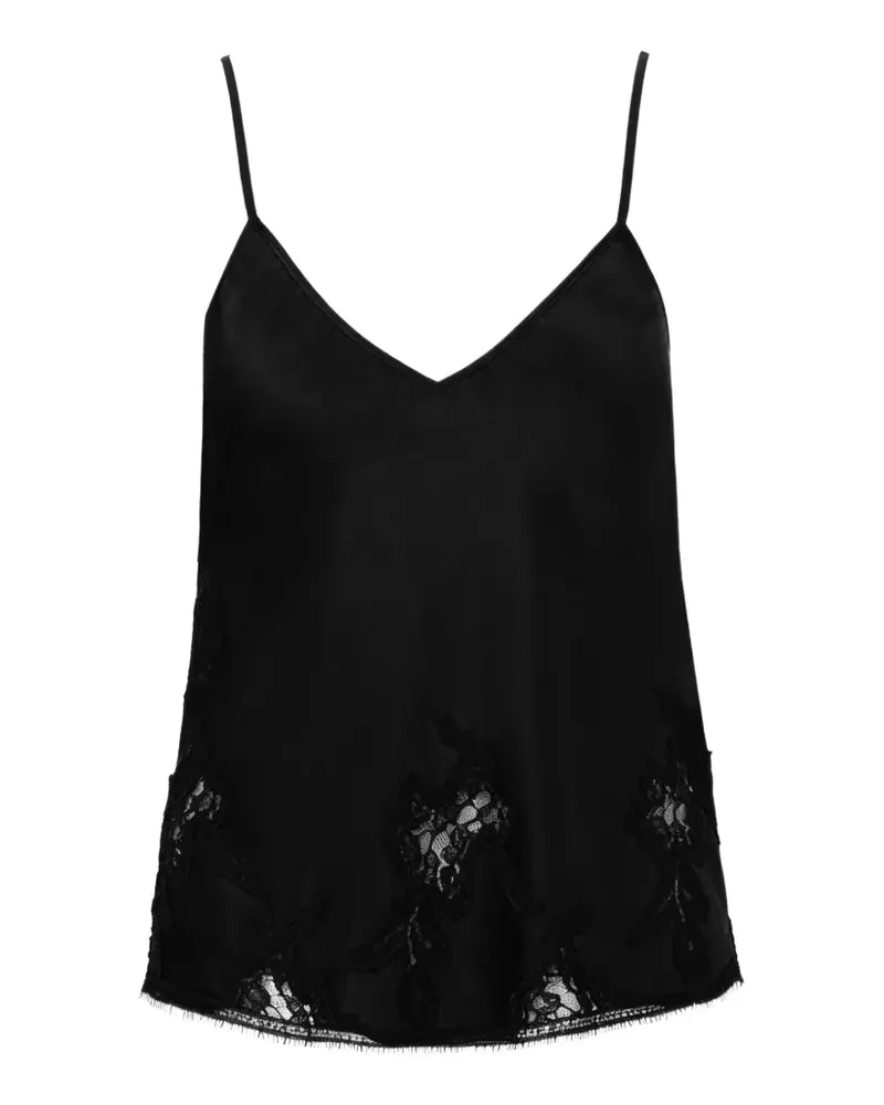 ALMAZ PillowTalk lace-trim top - Schwarz Schwarz
