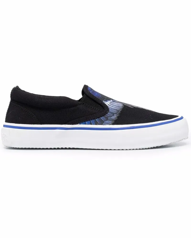 Marcelo Burlon | County of Milan Slip-On-Sneakers mit Flügel-Print - Schwarz Schwarz