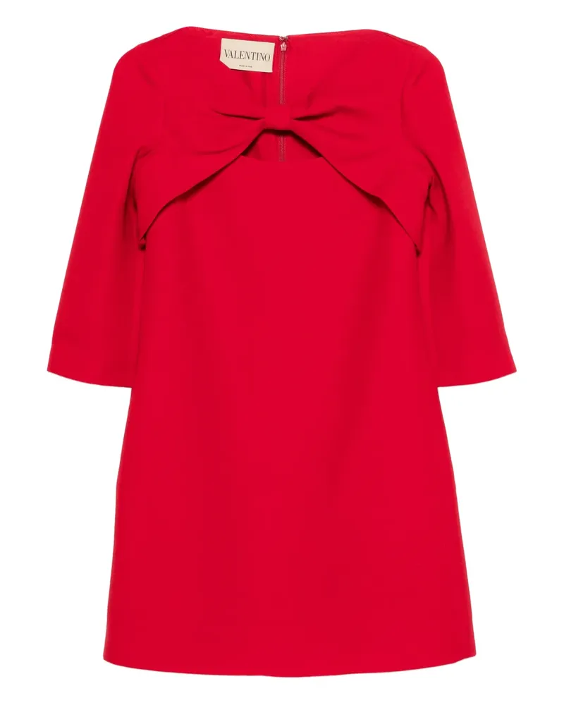 Valentino Garavani bow-detail mini dress - Rot Rot
