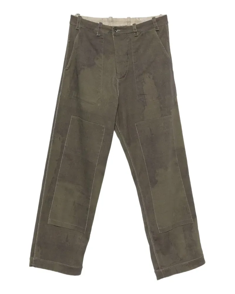 Masnada Hose in Distressed-Optik - Grün Grün