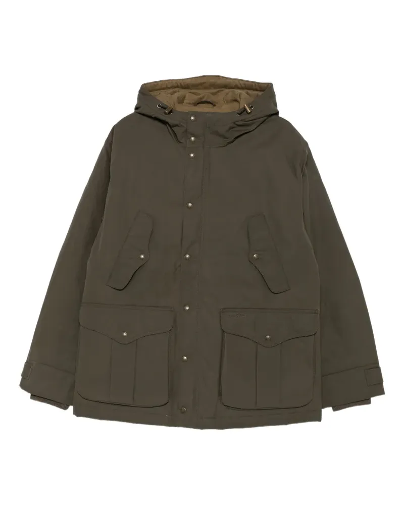 Filson Waxed Mountain Park hooded multi-pocket coat - Grün Grün