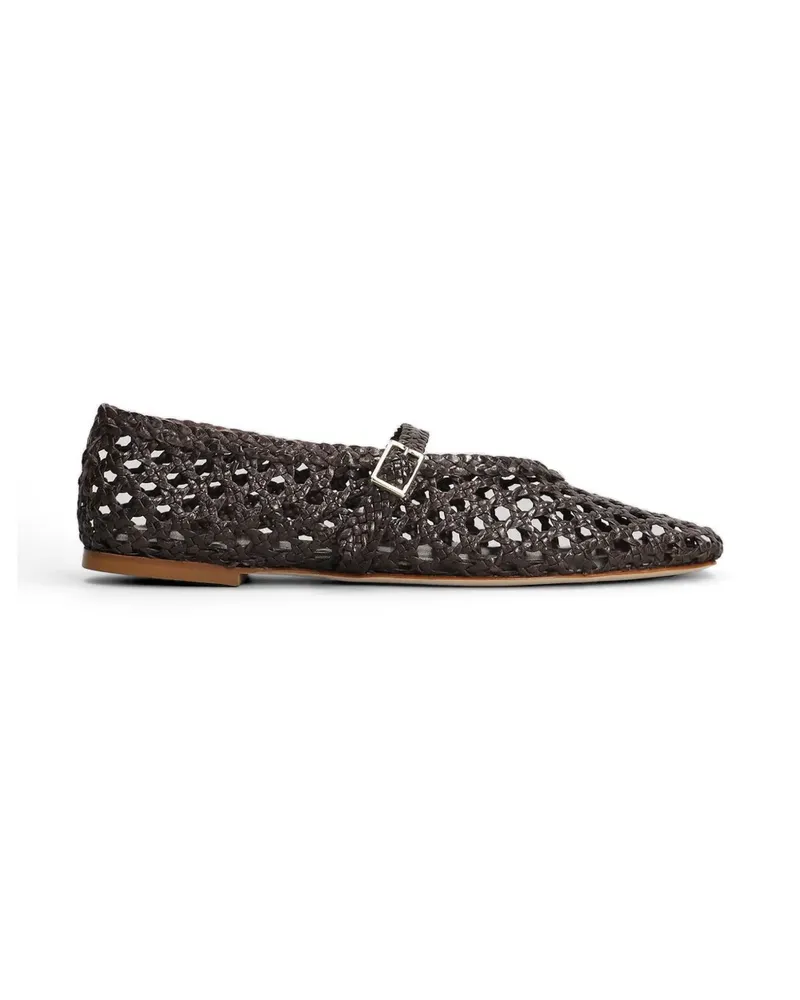 Fabio Rusconi Francy woven leather ballet flats - Braun Braun