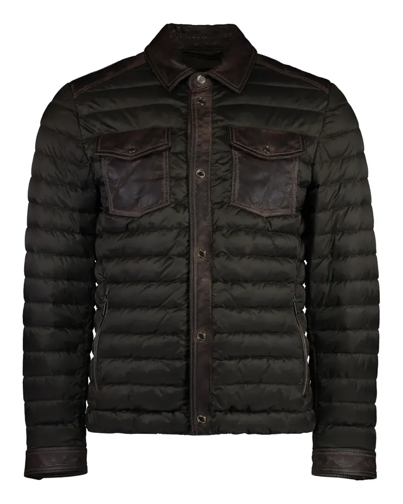 MOORER Daunenjacke aus Leder - Braun Braun