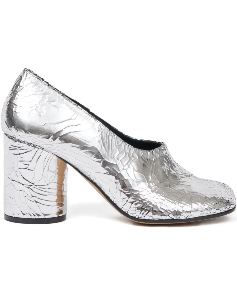 Maison Margiela Tabi Broken Morror High-Top-Pumps 80mm - Silber Silber