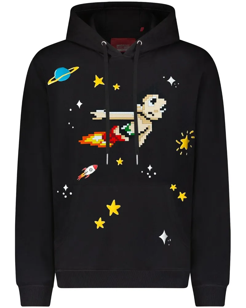 Mostly Heard Rarely Seen Astro in Outerspace Hoodie - Schwarz Schwarz