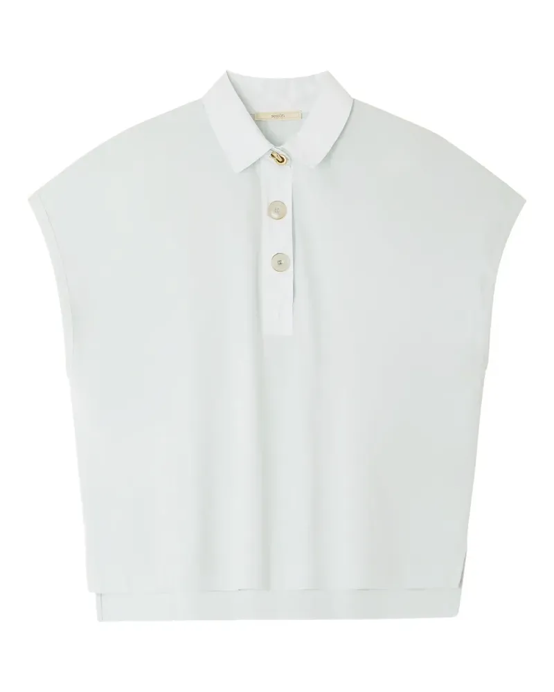 Sessùn Emiliano sleeveless polo top - Blau Blau