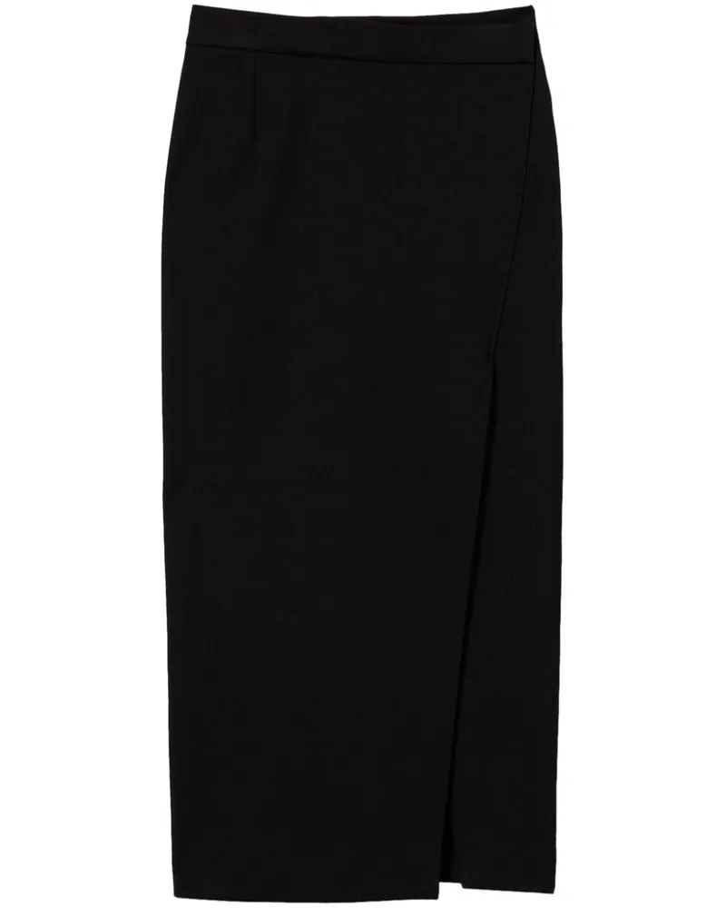 Twin-Set Asymmetrischer Rock - Schwarz Schwarz