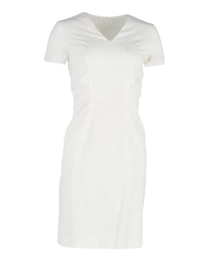 HUGO BOSS V-neck sheath dress - Weiß Weiß