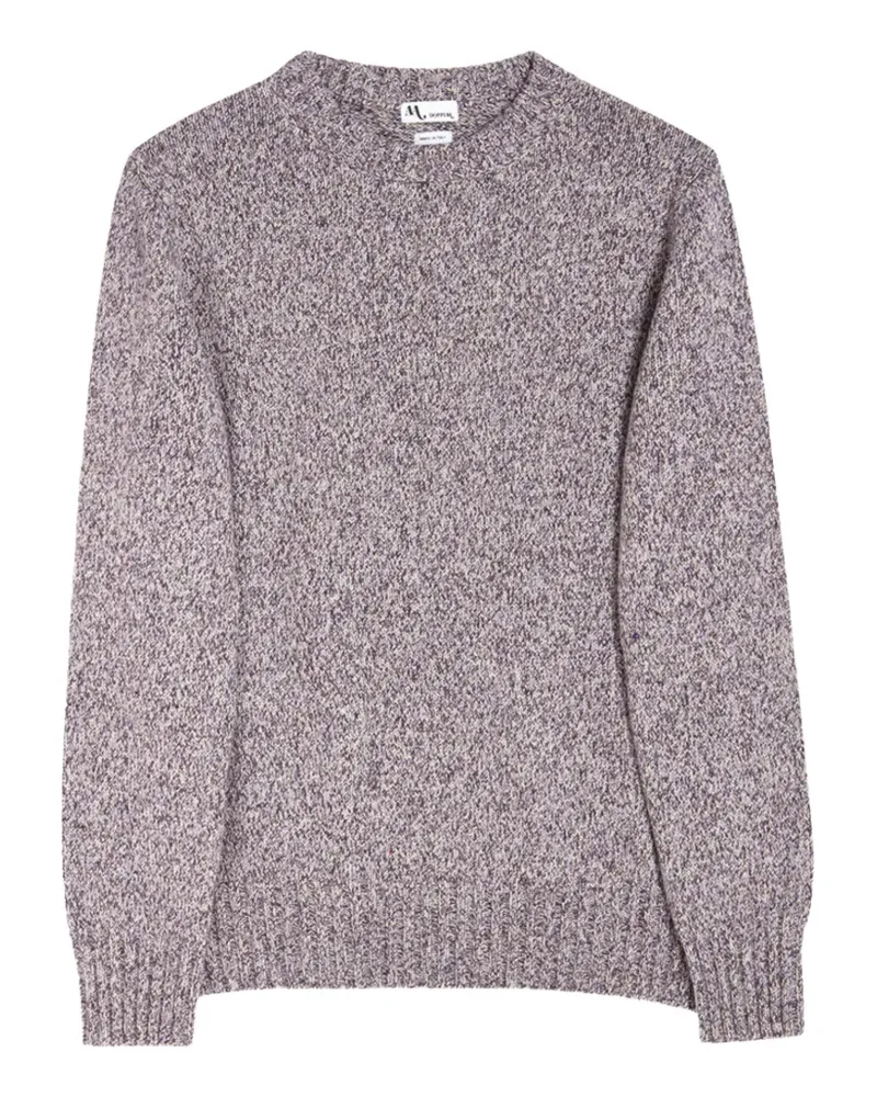 Doppiaa marl-knit crew-neck sweater - Violett Violett