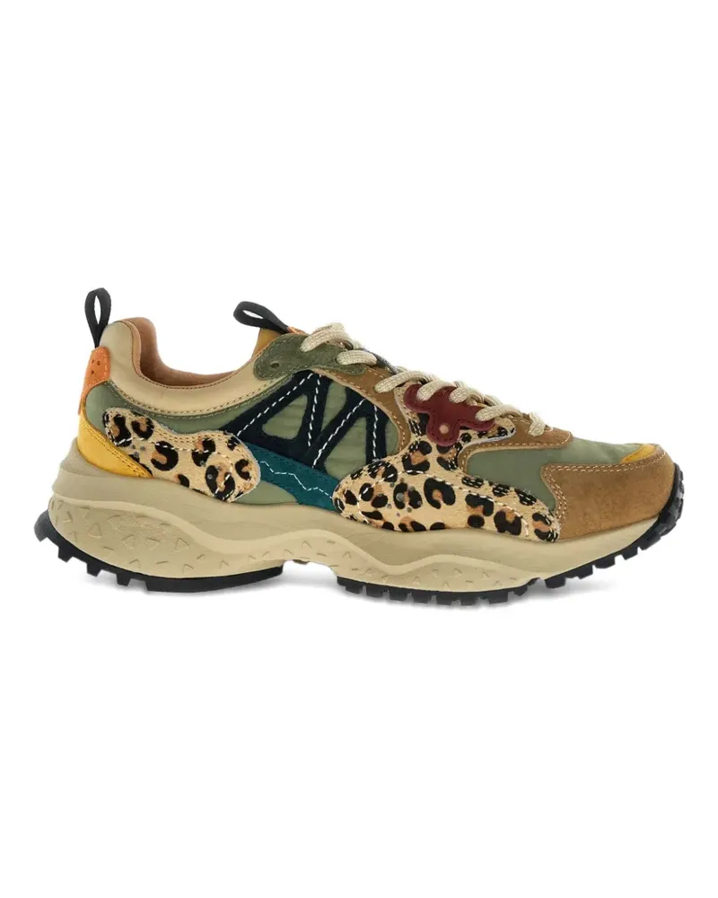 Flower MOUNTAIN Solin Sneakers mit Leopardenprint - Nude Nude
