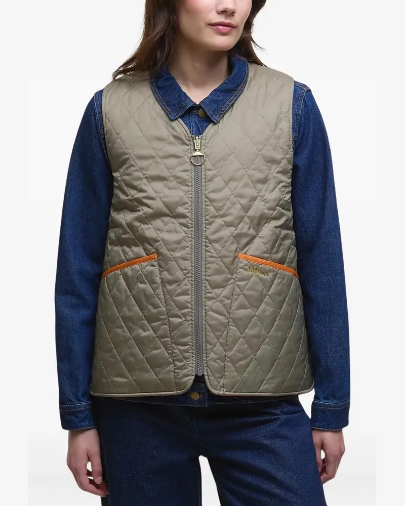 Barbour Gesteppte Weste - Grün Grün
