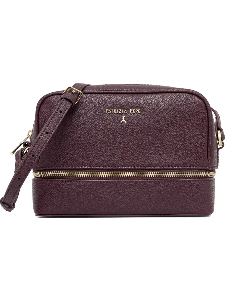 Patrizia Pepe logo-lettering cross body bag - Violett Violett
