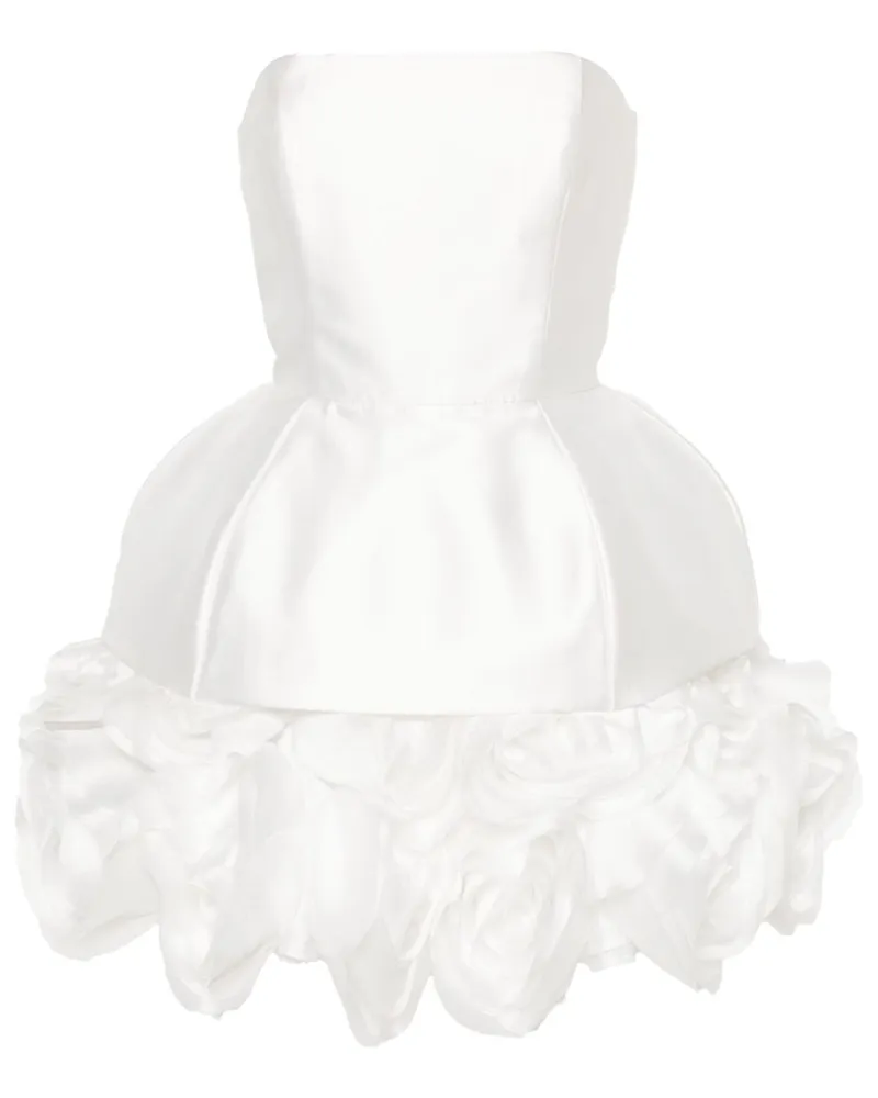 Ana Radu Schulterfreies Minikleid - Weiß Weiß