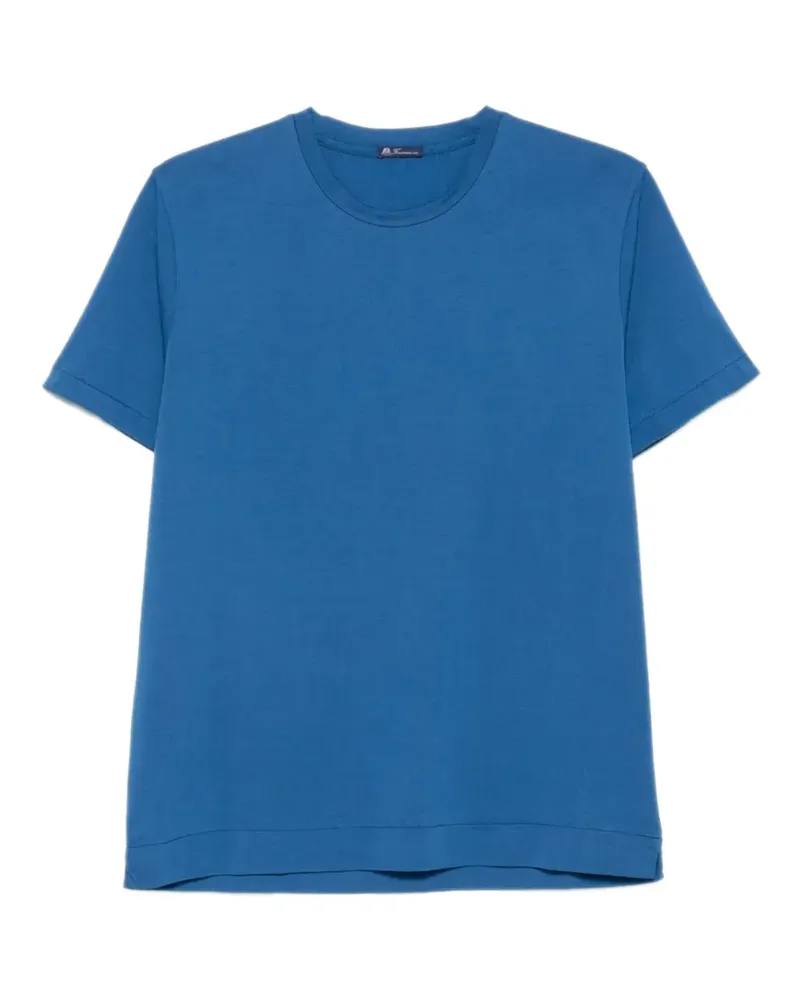 Finamore 1925 T-Shirt mit rundem Ausschnitt - Blau Blau