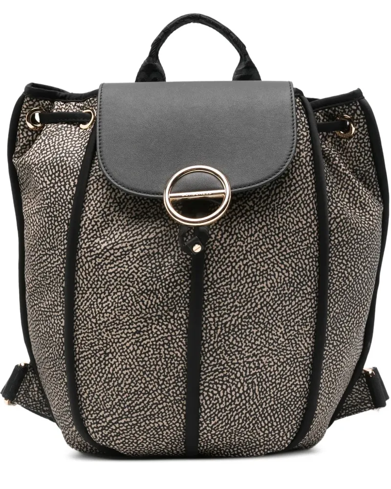 Borbonese Gemusterter Cottage Rucksack - Nude Nude