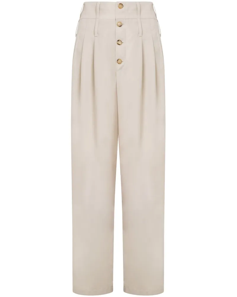 Moschino Hose mit hohem Bund - Nude Nude
