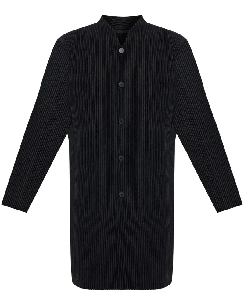 Issey Miyake Tailored Pleats 2 Mantel - Schwarz Schwarz