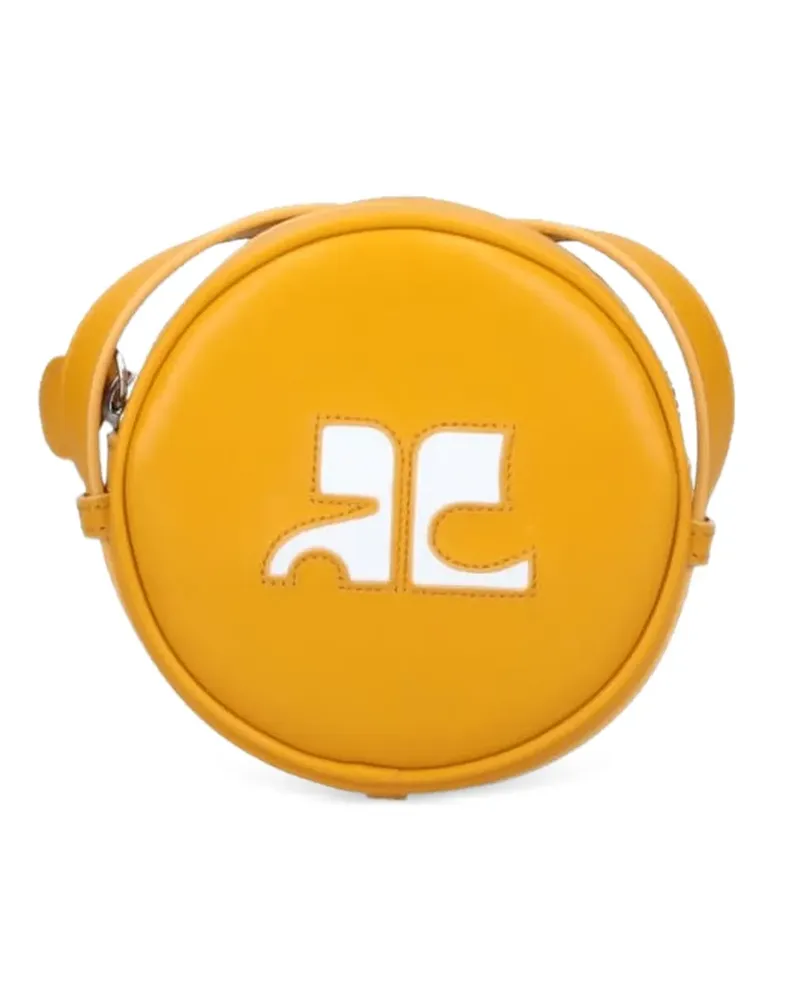 Courrèges Reedition Circle Schultertasche - Gelb Gelb