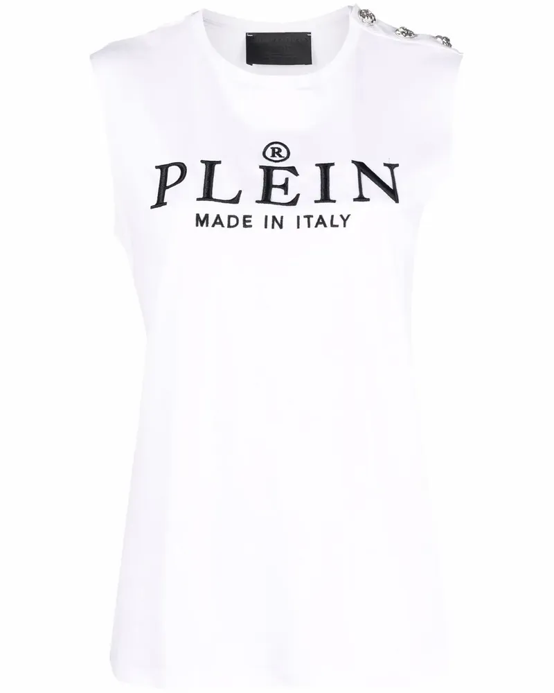 Philipp Plein Iconic Plein Top - Weiß Weiß