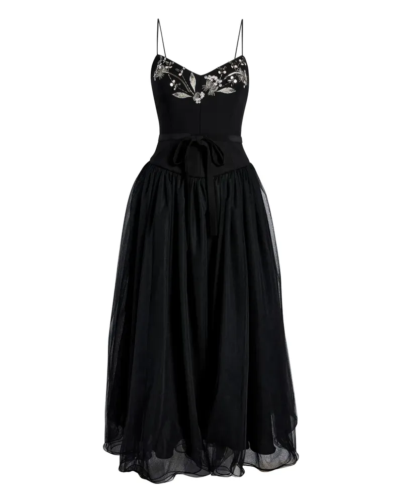 Cinq à Sept Freddie Midikleid - Schwarz Schwarz