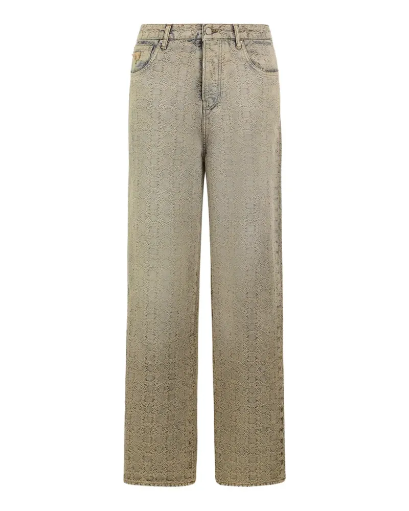 Amiri Baggy-Jeans aus Quad-Jacquard - Nude Nude