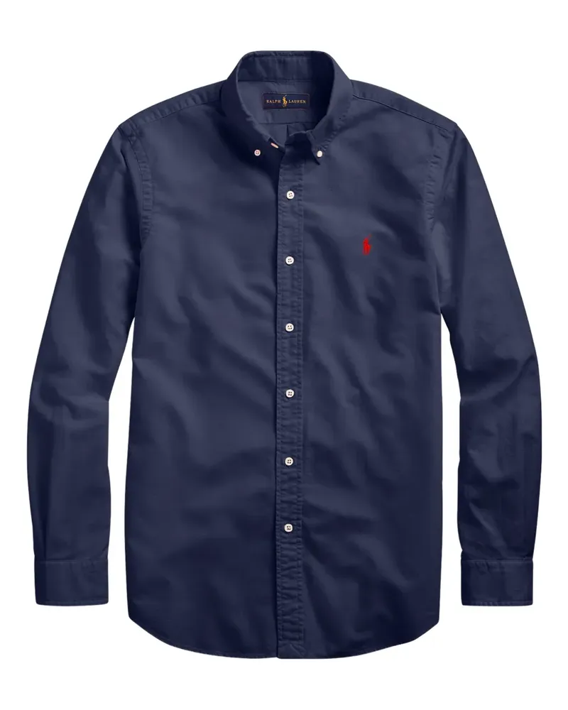 Ralph Lauren Stückgefärbtes Oxford-Hemd - Blau Blau