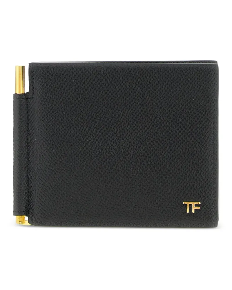 Tom Ford money clip logo wallet - Schwarz Schwarz