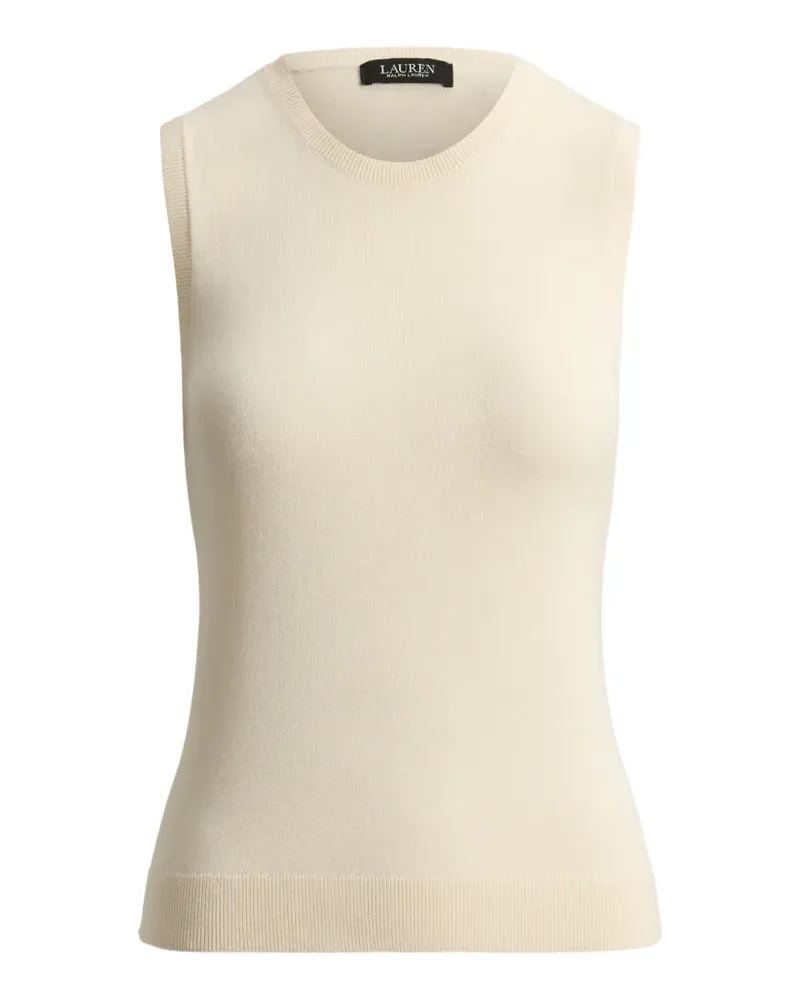 Ralph Lauren Geripptes Top - Nude Nude