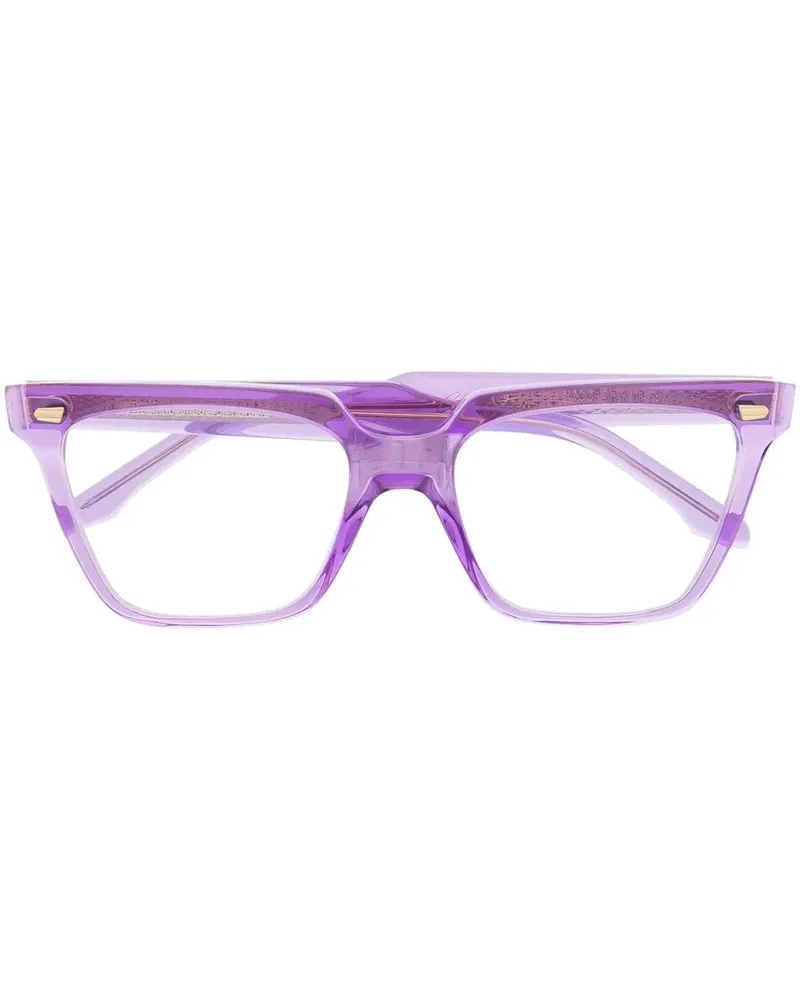 Cutler and Gross Brille mit eckigem Gestell - Violett Violett