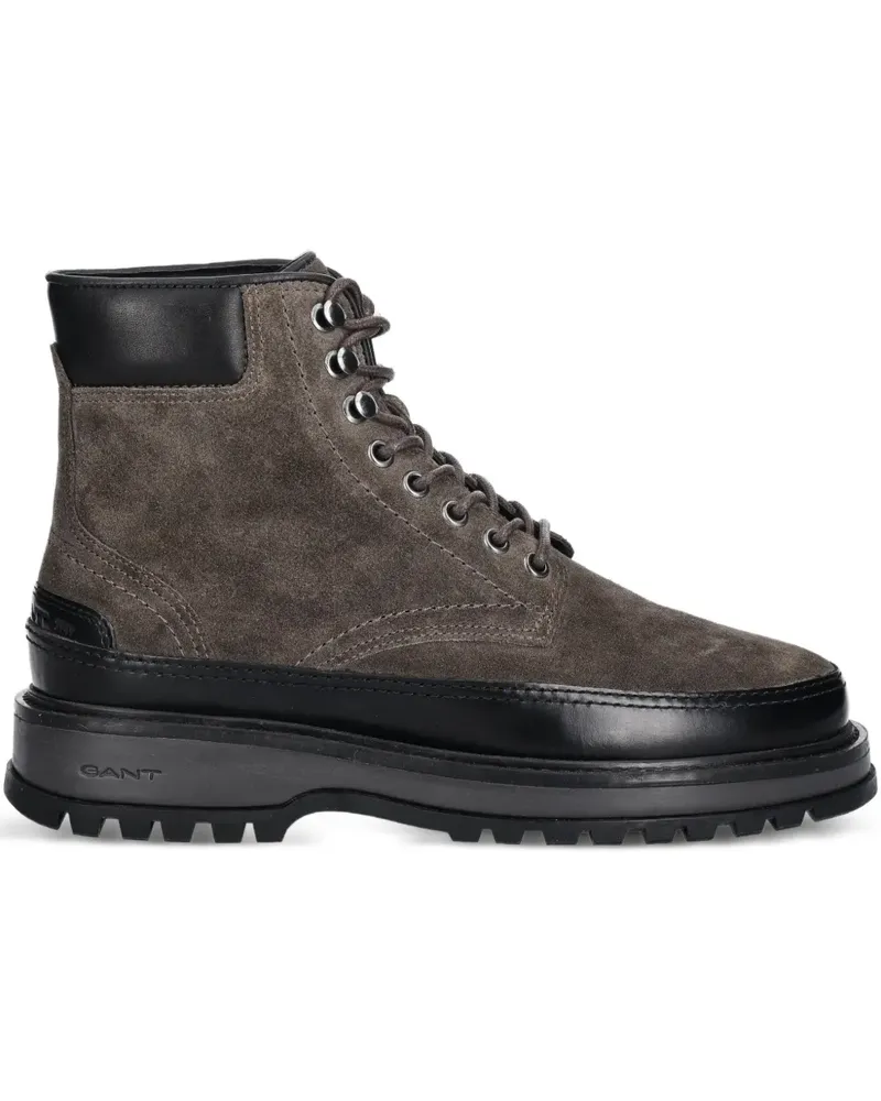 Gant lace-up panelled boots - Grau Grau