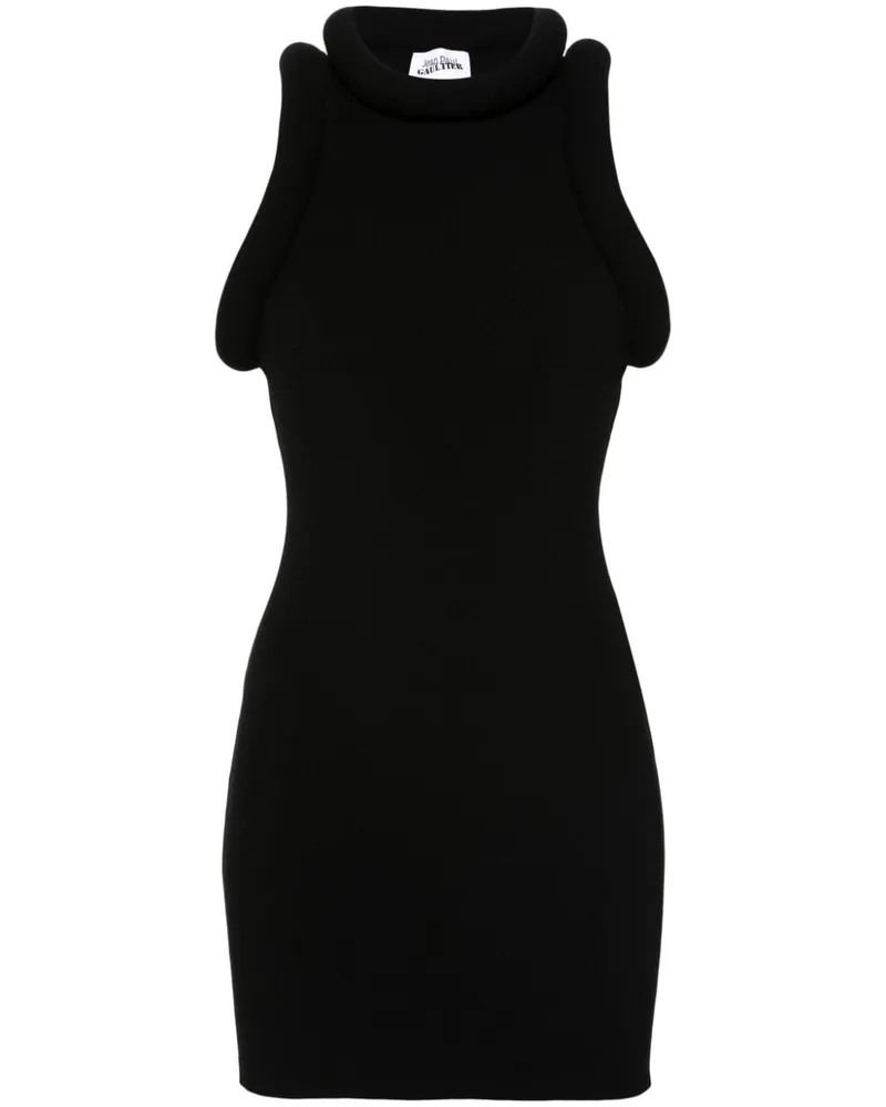 Jean Paul Gaultier Jersey-Minikleid - Schwarz Schwarz