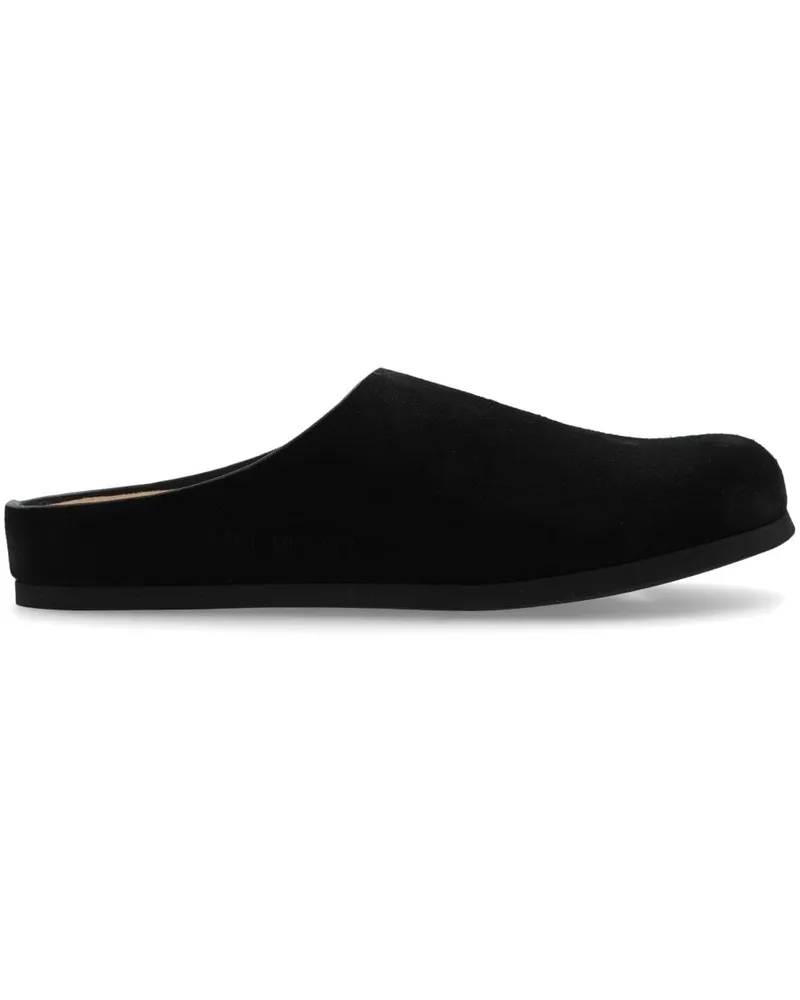 Common Projects Slipper mit Logo-Prägung - Schwarz Schwarz