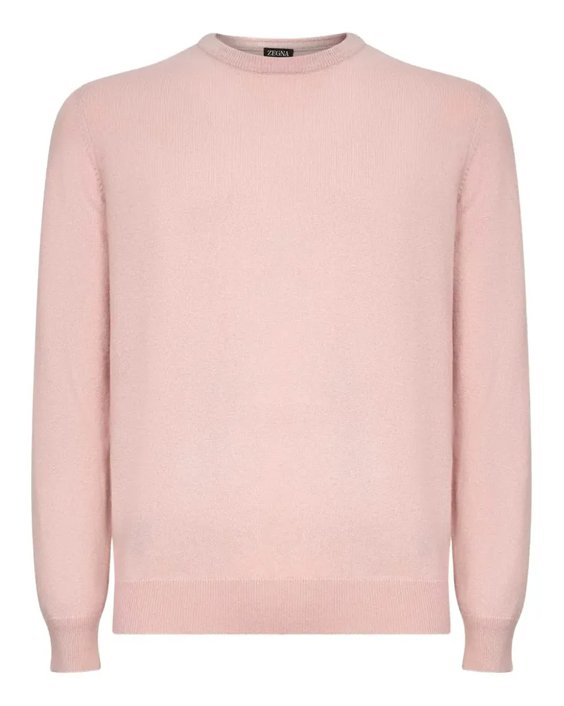 Ermenegildo Zegna crew-neck cashmere sweater - Rosa Rosa