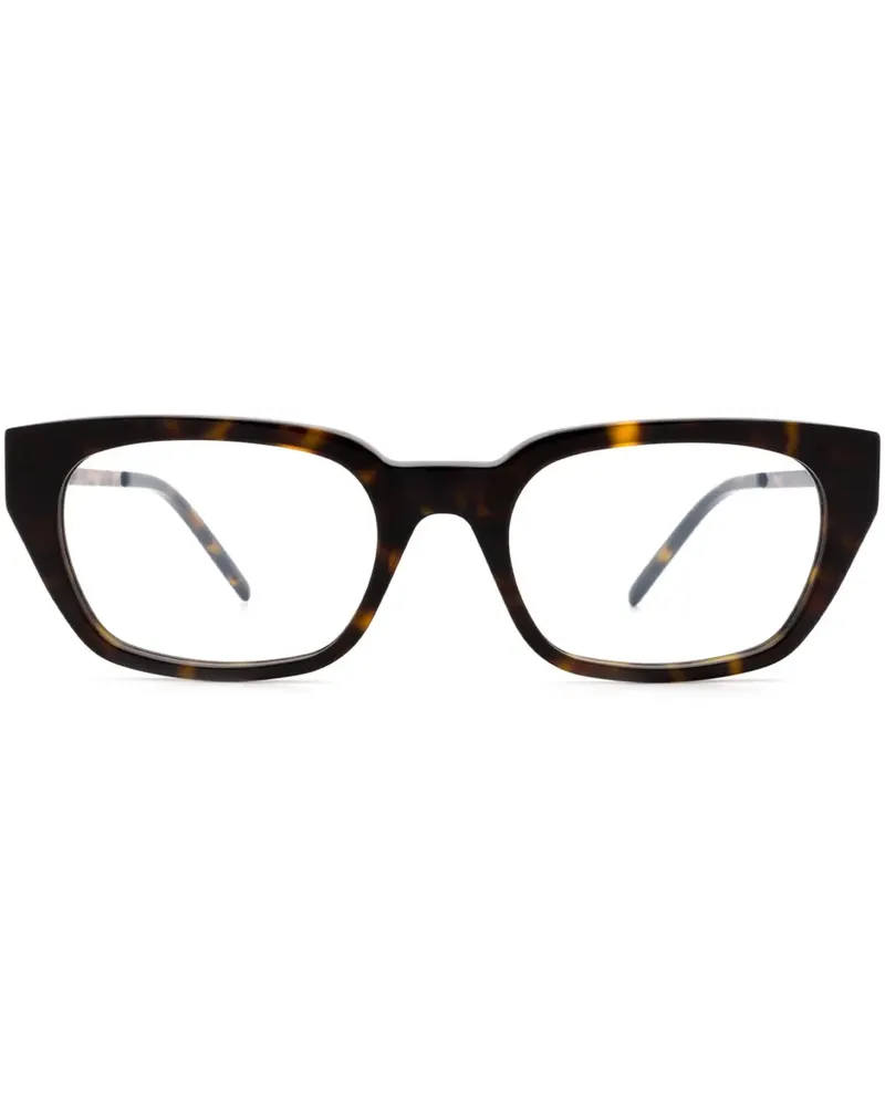 Saint Laurent Brille mit eckigem Gestell - Braun Braun