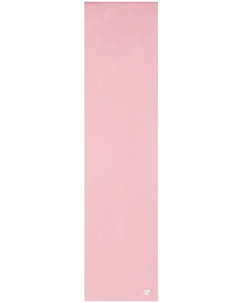 Courrèges Schal mit Logo-Stickerei - Rosa Rosa