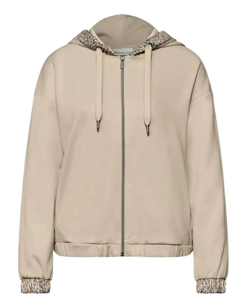 Street One zip-up hoodie - Nude Nude