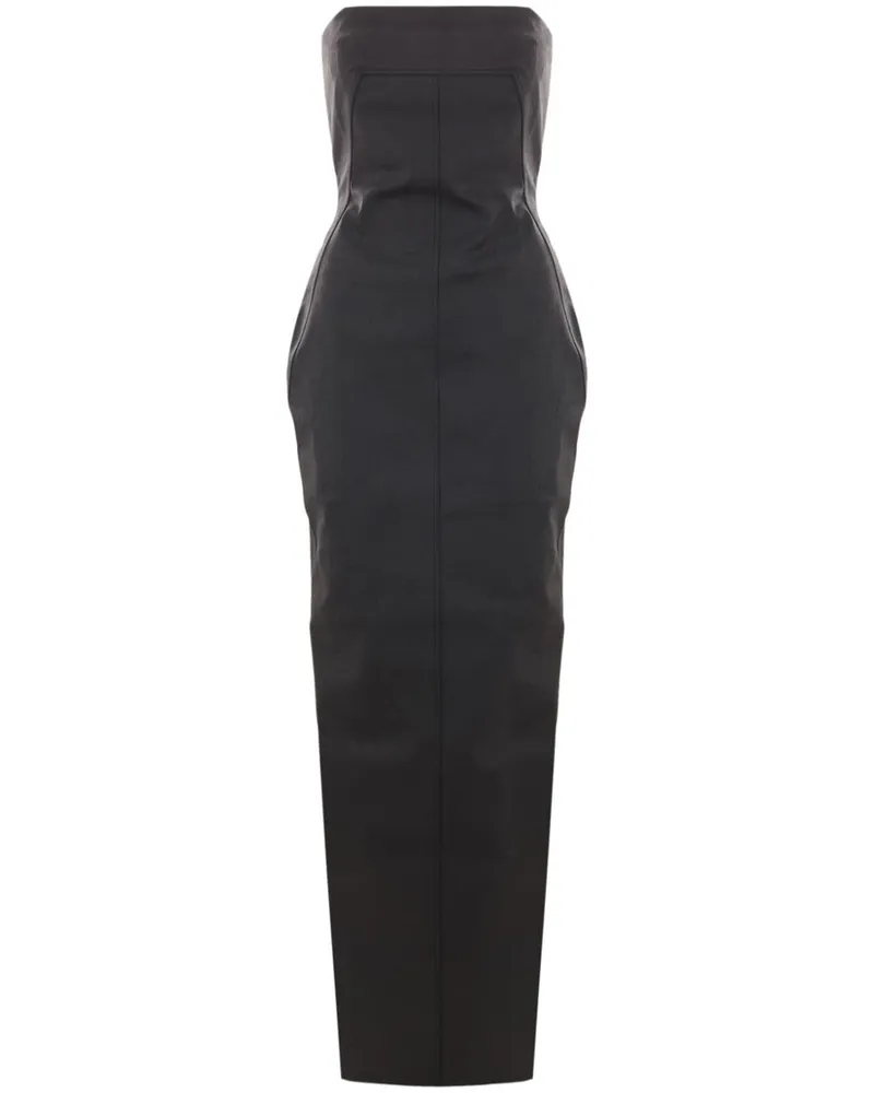Rick Owens Trägerloses Kleid - Schwarz Schwarz