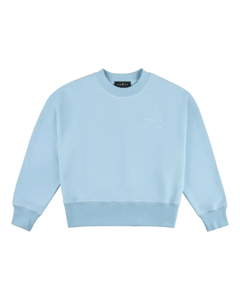 Hogan Sweatshirt mit Logo-Print - Blau Blau