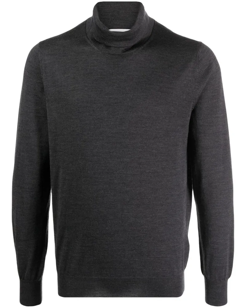 LARDINI Langärmeliger Rollkragenpullover Grau