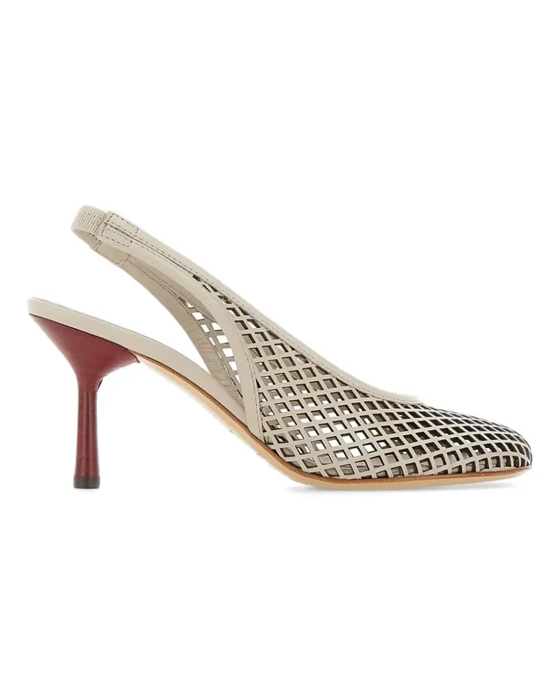 HALMANERA Adel laser-cut slingback pumps - Nude Nude