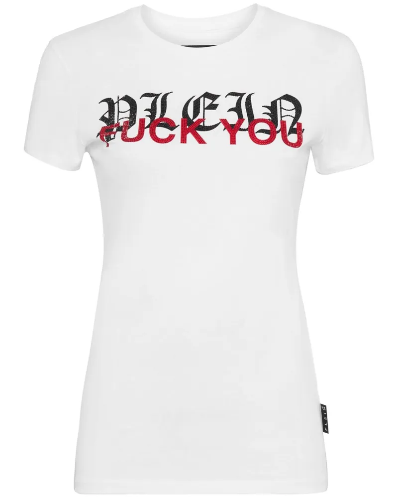 Philipp Plein T-Shirt mit Buchstaben - Weiß Weiß
