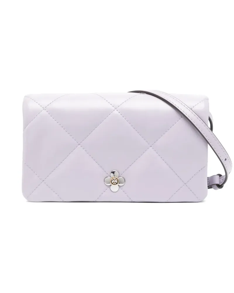 Tory Burch Kira Clover Portemonnaie mit Kette - Violett Violett