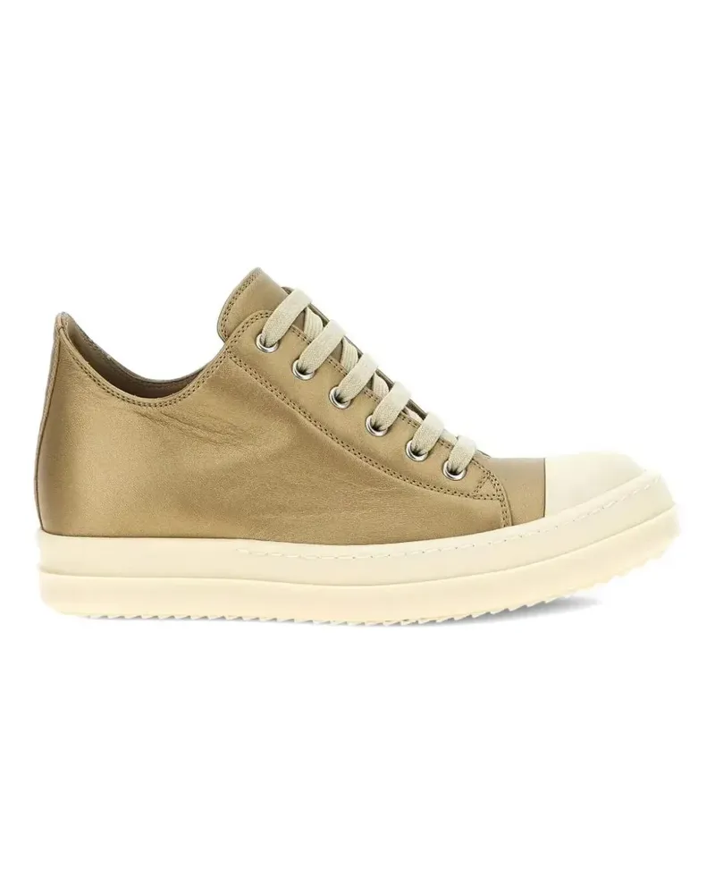 Rick Owens Gold Milk" Sneakers im Metallic-Look Metallic