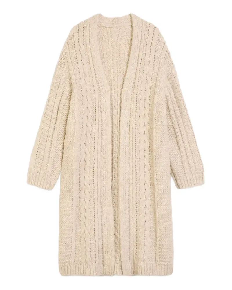 Marc O'Polo Cardigan mit Zopfmuster - Nude Nude