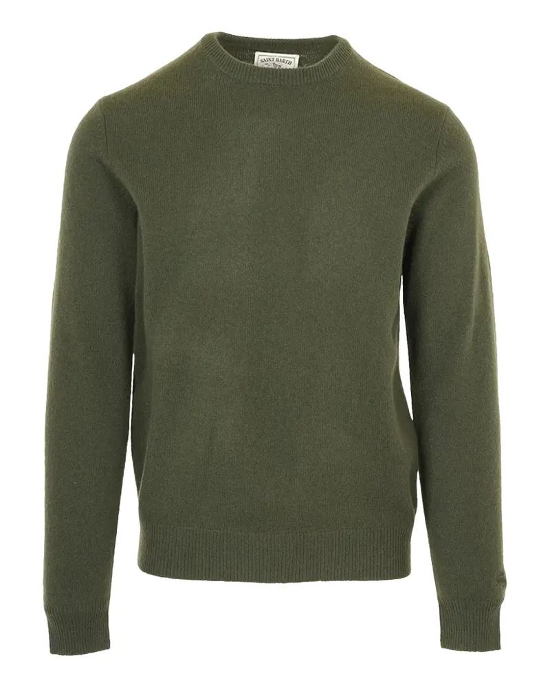 MC2 Saint Barth Pullover mit Logo-Stickerei - Grün Grün