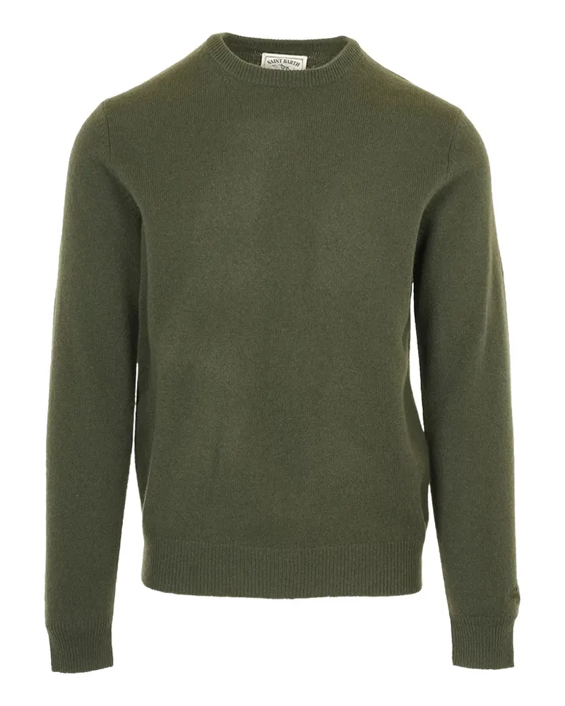 MC2 Saint Barth Pullover mit Logo-Stickerei - Grün Grün