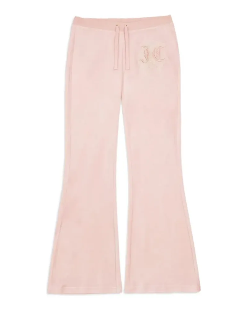 Juicy Couture Renaissance Crest Jogginghose aus Velours - Rosa Rosa