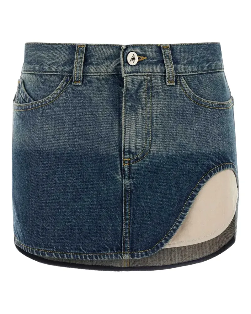 ATTICO Rock mit Cut-Outs - Blau Blau
