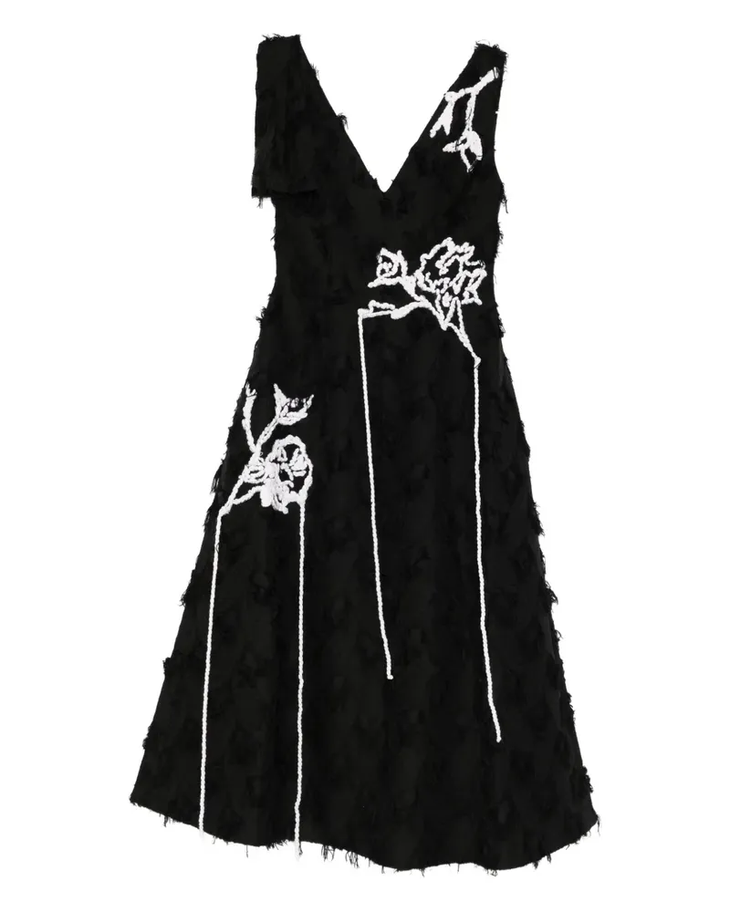 Erdem sleeveless midi dress - Schwarz Schwarz